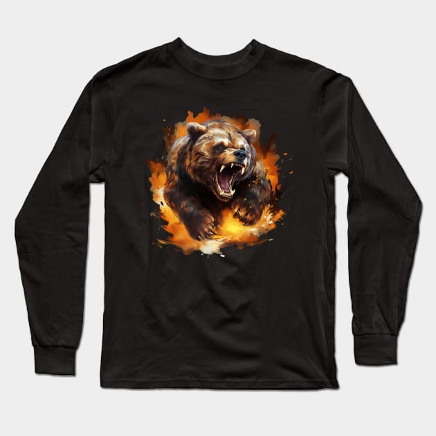 bear Long Sleeve T-Shirt by dorapeterx